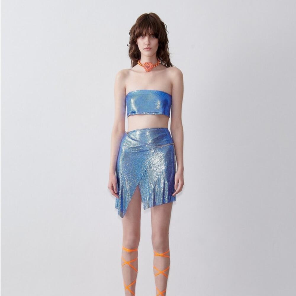 POSTER GIRL WINONA WRAP SKIRT SLUSH PUPPY and Brookie top Size Small